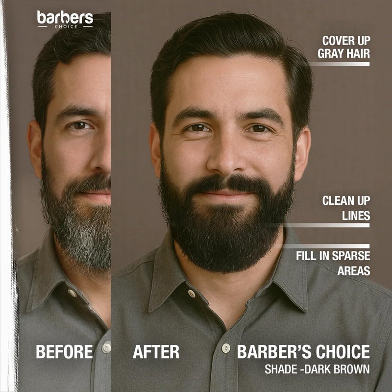 Godefroy Barbers Choice 3 Application Beard and Mustache Dye For Men, 6 weeks of Cover For Gray Facial Hair, Natural Black - Image 5